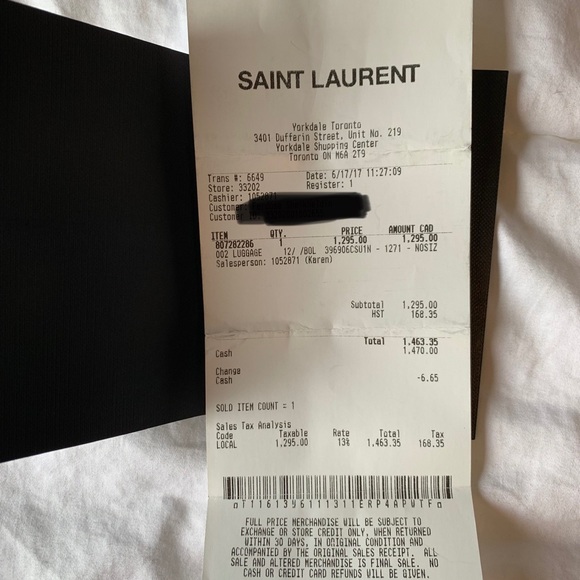 Saint Laurent Men’s Shopping Tote - Picture 12 of 13